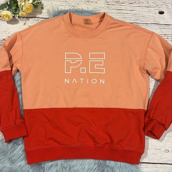 P.E Nation Money Shot Logo Colorblock Sweatshirt - Picture 5 of 9